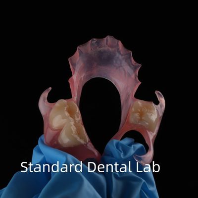 زیبایی بالا دندان TCS Valplast انعطاف پذیر دندان های مصنوعی جزئی دندان آزمایشگاهی سایه صورتی